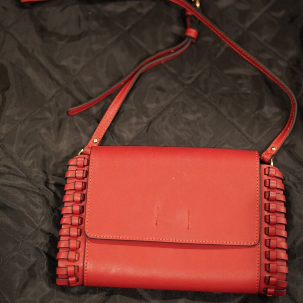Cherry Red Crossbody Bag